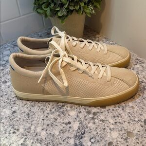 Rothy's The Lace Up Sneaker BISCUIT Fabric Casual Shoes Women’s US 11